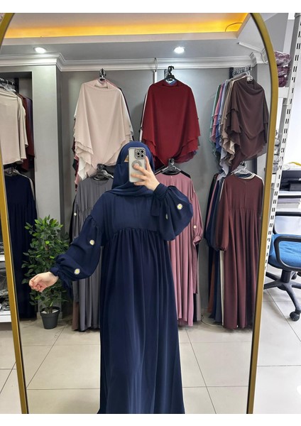 Papatya Nakışlı Liza Elbise ve Kısa Sufle 2 'li Takım fiyatları