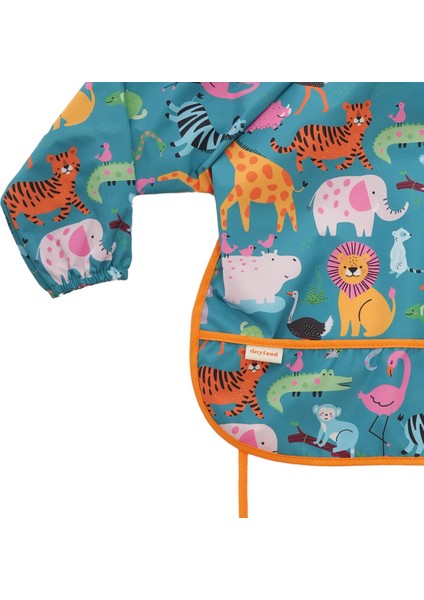 Uzun Kollu Sıvı Geçirmez Bebek Önlüğü 6-24 Ay | Mama ve Aktivite Önlüğü-Zooworld modelleri