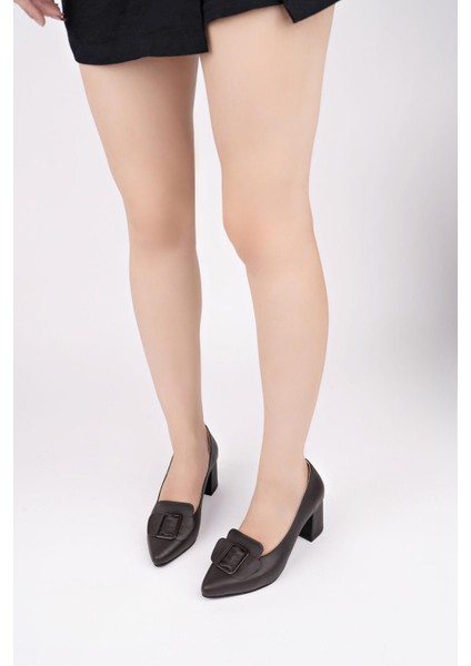 Hakiki Deri Kadın Topuklu Deri Ayakkabı TRC71-1088 fiyatları