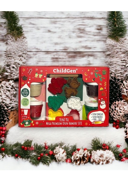 Doğal Oyun Hamuru - Mega Premium Yeni Yıl Seti modelleri