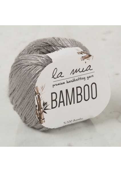 La Mia Bamboo Gri El Örgü Ipi - L031 - 33860