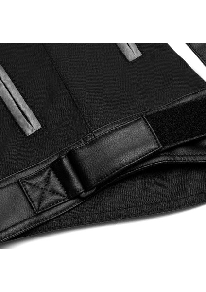 Motosiklet Montu Full Korumalı 4 Mevsim Maxdura Kumaş ve Pu Deri Motor Mont Siyah Edt indirimleri