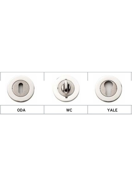 Mudo-Kumru Rozerli Nikel Kaplama Oda Tipi Kapı Kolu 5 Adet. fiyatları