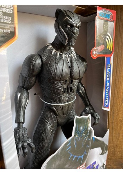 Avengers Kara Panter-Black Panter Sesli 30 cm Figür Oyuncak Oyuncak Black Panter Figür fiyatları