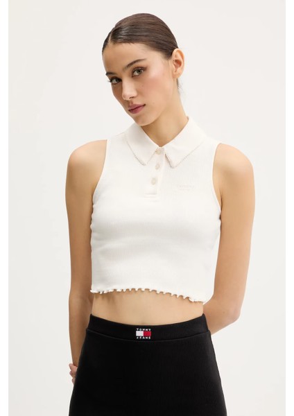 Tjw Crp Gmd Rıb Sl Polo Polo Tişört