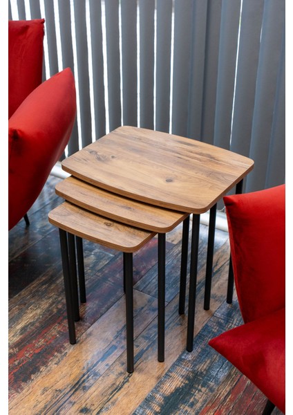 Harmoni Üçlü Zigon Sehpa 50X40/40X40/30X40 modelleri