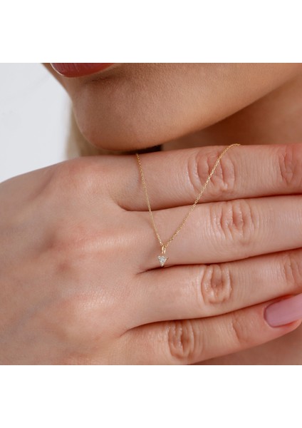 0,02 Karat Pırlanta Üçgen Kolye fırsatları