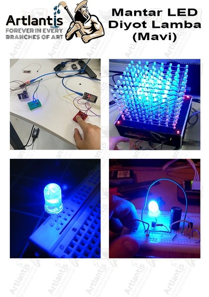 Mavi Mantar LED Diyot Lamba 30 Lu 1 Paket Mavi 4.8 mm Mini Mantar LED Lamba Deney Bilim Proje Arduino Işığı fırsatları