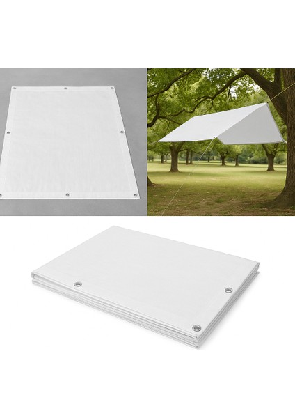 Zemin Matı ve Gölgelik Kamp ve Çadır Brandası - Kuşgözü Kapsüllü Su Geçirmez - 220 gr / M²