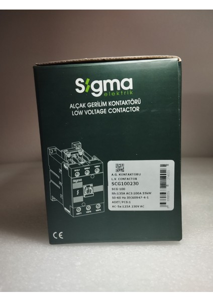 SCG100230 SCG-100 55KW 100A 230V A.g.kontaktör
