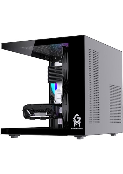 Gm-X1 Tuştan Değişmeli 3x Rgb Fanlı Gaming Mini Akvaryum M-Atx Siyah Kasa fırsatları