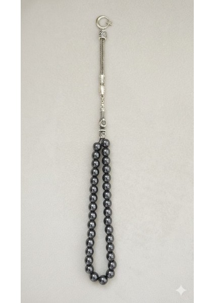 Hematit Doğal Taş Tesbih