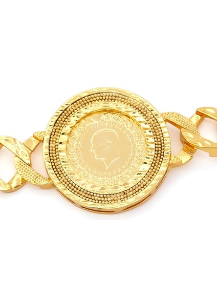 altın kaplama desenli yarım altınlı zincir bileklik blk-1213 fiyatları