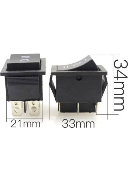 MR-108 Geniş Işıksız 3 Kademeli Anahtar On-Off-On 6p modelleri