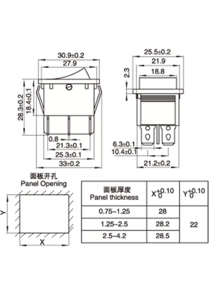 MR-108 Geniş Işıksız 3 Kademeli Anahtar On-Off-On 6p fırsatları