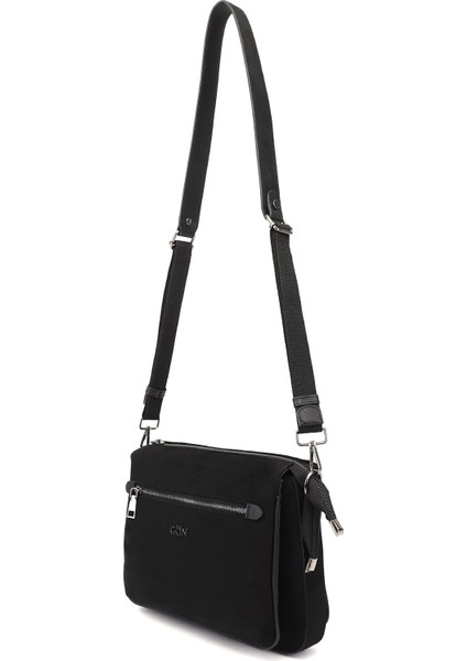 Kadın Siyah Süet Uzun Askılı Omuz Çantası modelleri