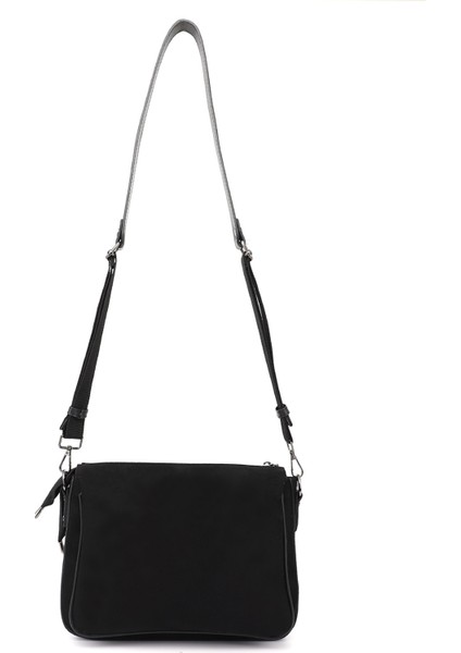 Kadın Siyah Süet Uzun Askılı Omuz Çantası fırsatları
