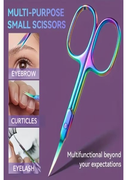 Solingen Ocean Rainbow Kıvrımlı Tırnak Eti Makası Profesyonel Manikür Küçük Makas Paslanmaz Çelik fiyatları