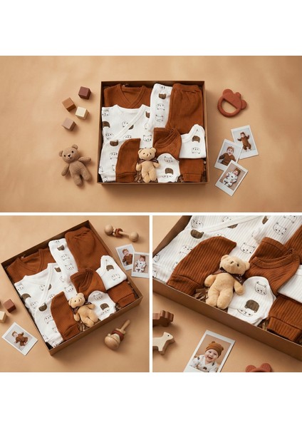 10 Parça Yeni Doğan Hastane Çıkışı & Hoş Geldin Bebek Seti (Hediye Kutulu & Ayıcıklı) – Babyshower fiyatları