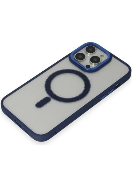 iPhone 15 Pro Max Kılıf Room Magneticsafe Silikon - Lacivert fırsatları