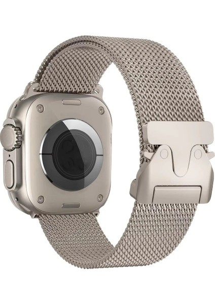 OMR02 Apple Watch 42MM Milano Metal Kordon - Titan Gri