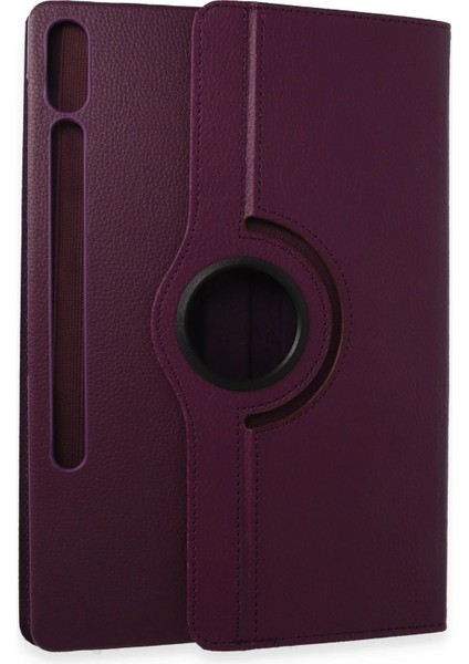 Samsung Galaxy X610 Tab S9 Fe Plus 12.4 Kılıf 360 Tablet Deri Kılıf - Mürdüm fiyatları