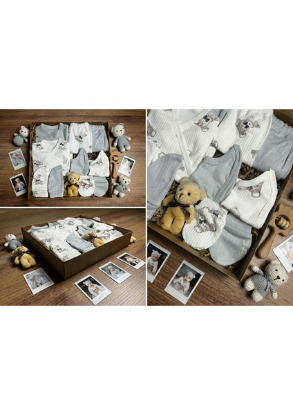10 Parça Yeni Doğan Hastane Çıkışı & Hoş Geldin Bebek Seti (Hediye Kutulu & Ayıcıklı) – Babyshower fiyatları