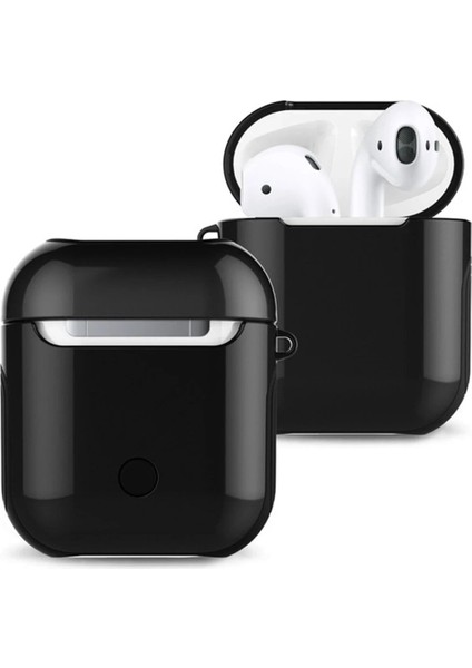 Airpods 2 (2.nesil) 3in1 Kılıf - Siyah