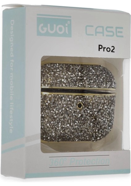 Airpods Pro 2 (2.nesil) Luz Taşlı Kılıf - Siyah fırsatları