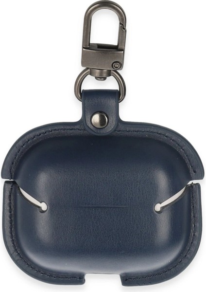 CPT83 Airpods Pro 2 (2.nesil) Çanta Deri Kılıf - Lacivert fiyatları