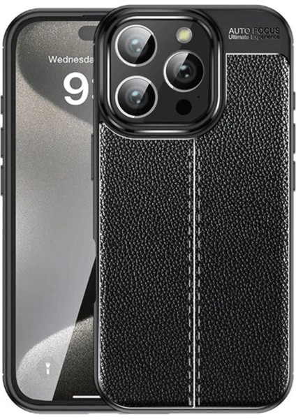 OMR02 iPhone 16 Pro Kılıf Auto Focus Kapak - Siyah