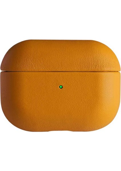 Airpods 3 (3.nesil) 405 Deri Kılıf - Turuncu fiyatları