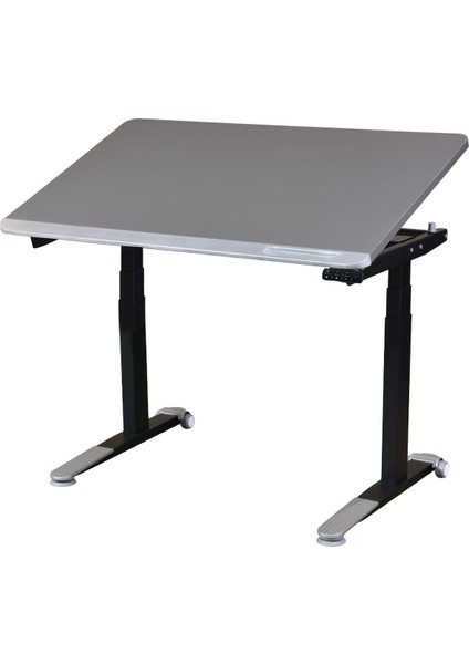 Omni Simple Elektrikli Çalışma Masası, Yükseklik ve Eğim Ayarlı Ofis Masası, Bilgisayar ve Oyuncu Masası
