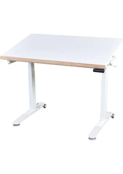 Omni Simple Elektrikli Çalışma Masası, Yükseklik ve Eğim Ayarlı Ofis Masası, Bilgisayar ve Oyuncu Masası