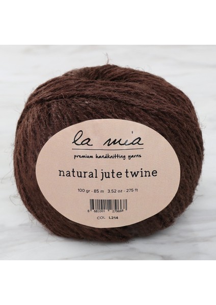 La Mia Natural Jute Twine 100 gr Kahverengi Jüt Ip - L214 - 34106