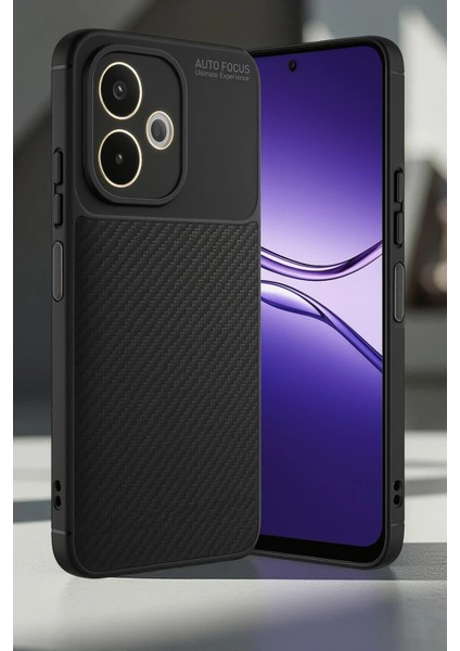 Oppo A5 Pro 4g Kılıf Auto Focus Karbon Kapak - Koyu Yeşil