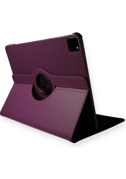 OMR02 iPad Pro 11 (2020) Kılıf 360 Tablet Deri Kılıf - Mürdüm
