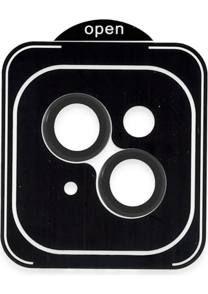 Apple iPhone 13 Pvd Metal Kamera Lens - Siyah