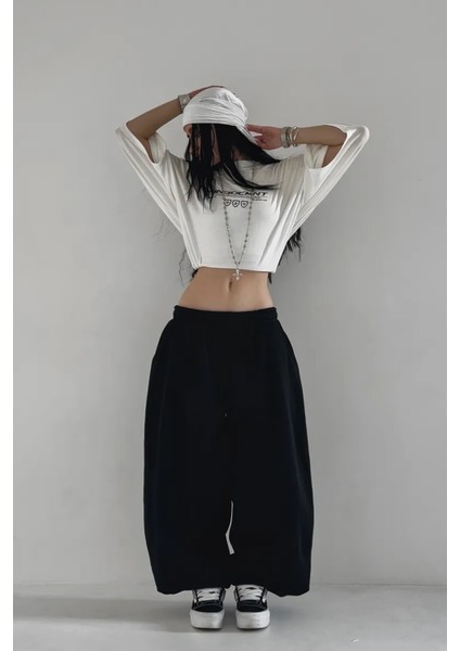 Büyük Beden Battal Boy Siyah Gri Ekstra Bol Kalıp Tesettür Oversize Baggy Harajuku Eşofman Altı fırsatları