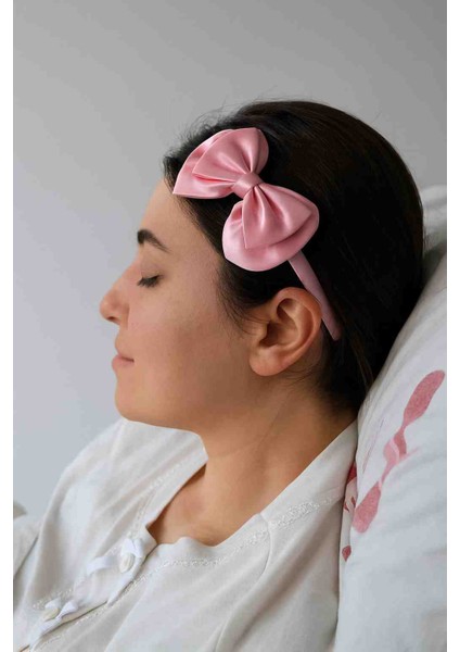 Saten Çift Fiyonk Lohusa Tacı