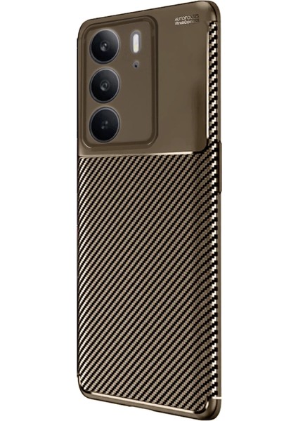 Realme C75 4g Auto Focus Karbon Kapak - Kahverengi fiyatları