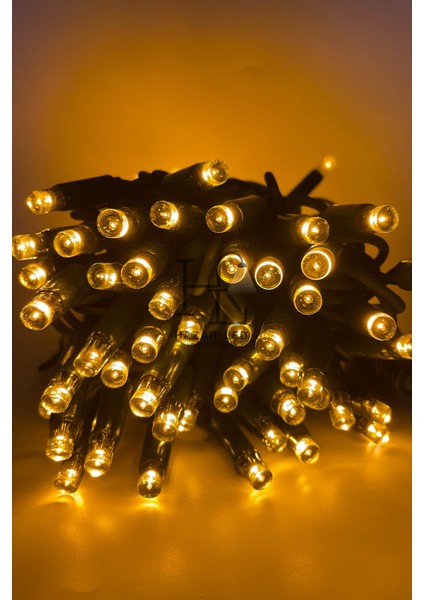 10 Metre Amber (Sarı) Ip LED Yılbaşı Süsü IP65 Dış Mekan Eklenebilir Yeşil Kablolu Dekoratif LED Işık modelleri