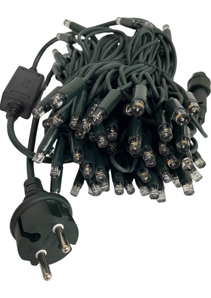 10 Metre Amber (Sarı) Ip LED Yılbaşı Süsü IP65 Dış Mekan Eklenebilir Yeşil Kablolu Dekoratif LED Işık indirimleri