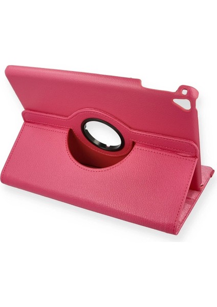 OMR02 iPad 9.7 (2018) Kılıf 360 Tablet Deri Kılıf - Pembe