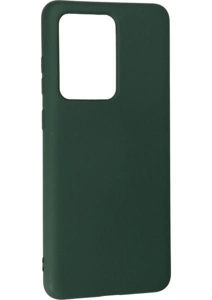 Samsung Galaxy S20 Ultra Kılıf Nano Içi Kadife Silikon - Koyu Yeşil modelleri