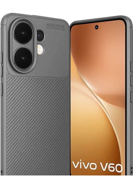 Vivo V60 5g Auto Focus Karbon Kapak - Gri fiyatları
