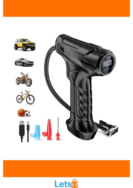 Şarjlı El Tipi Kompakt Hava Kompresörü 120W 3600MAH modelleri