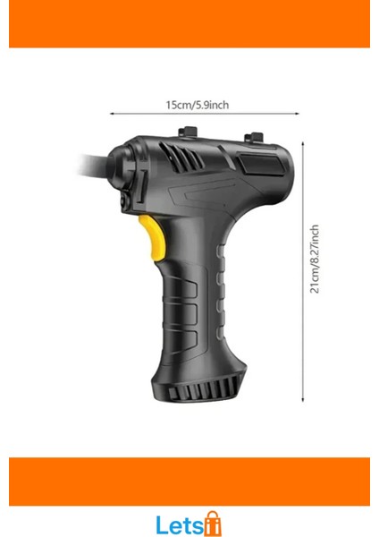 Şarjlı El Tipi Kompakt Hava Kompresörü 120W 3600MAH fırsatları