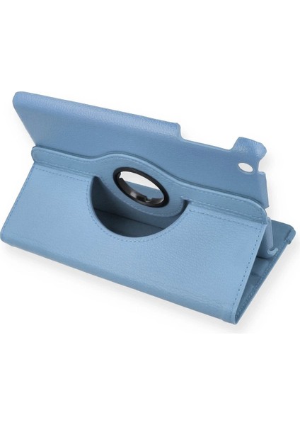 OMR02 iPad Mini 1 Kılıf 360 Tablet Deri Kılıf - Turkuaz