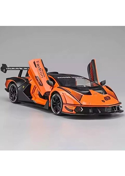 1:24 Lamborghini Essenza SCV12 Turuncu Oyuncak Lamborghini Diecast Araba